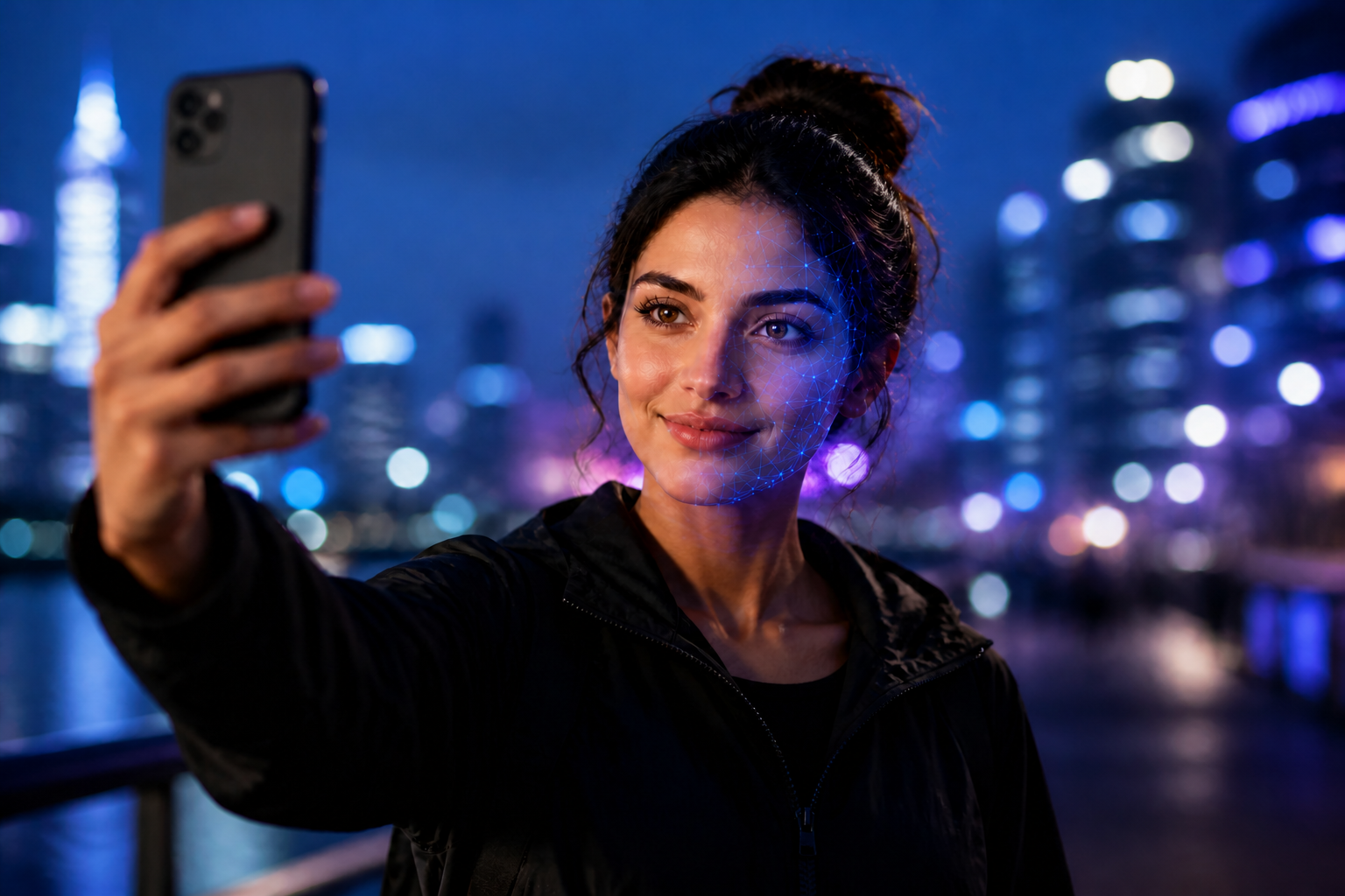 Privacy-friendly synthetic face